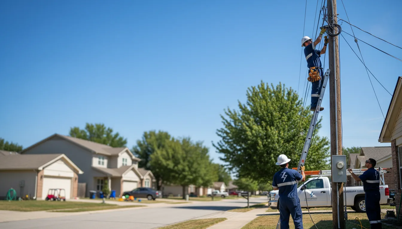 Residential electrician providing installation services in Colony, OK